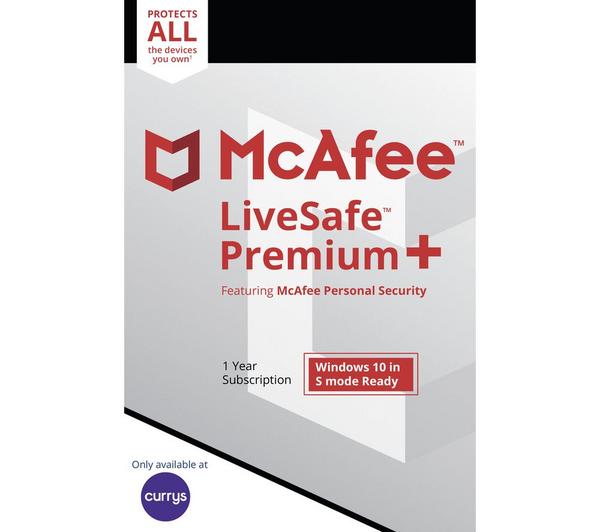 MCAFEE LiveSafe Premium - 1 year for unlimited devices image number 0
