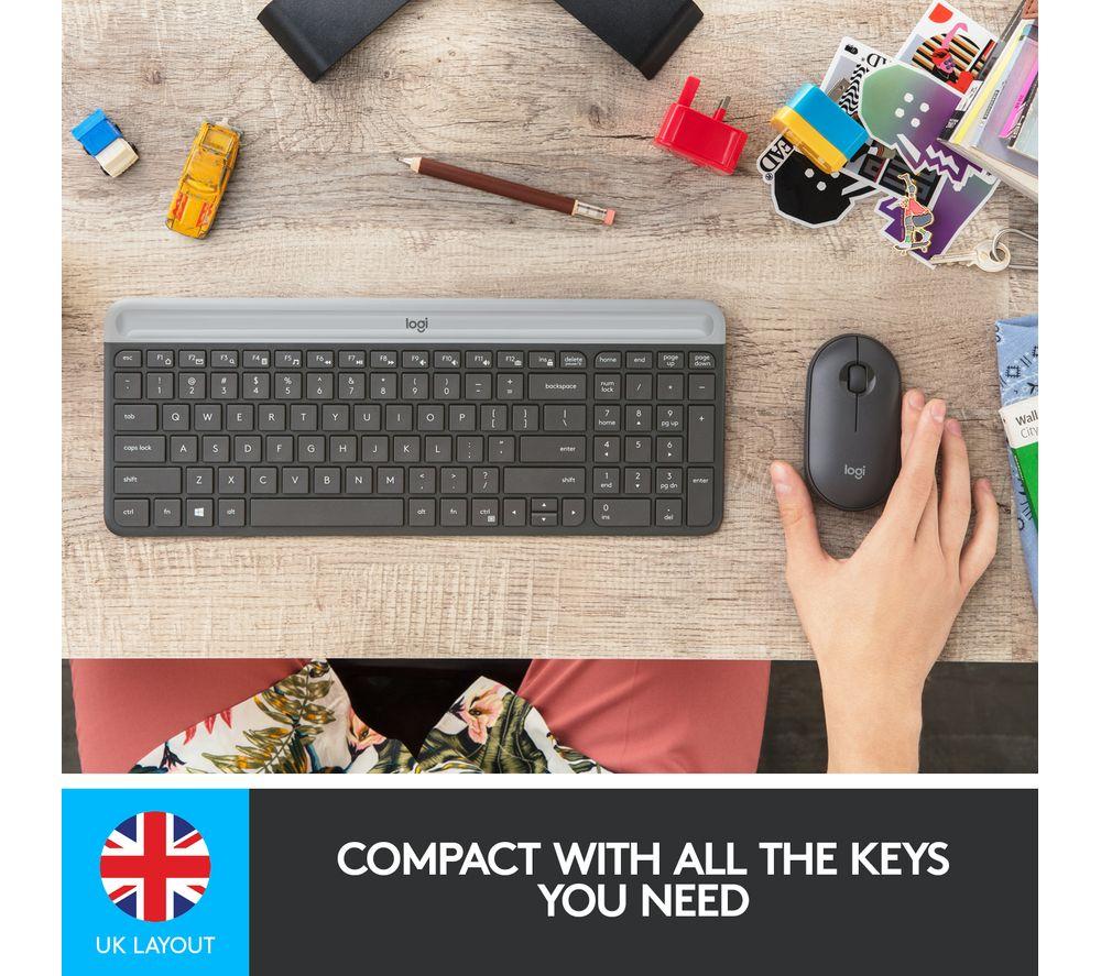 LOGITECH MK470 Wireless Keyboard and Mouse Set - Graphite image number 2 of 10