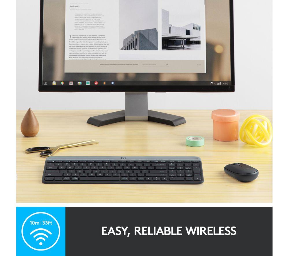 LOGITECH MK470 Wireless Keyboard and Mouse Set - Graphite image number 4 of 10