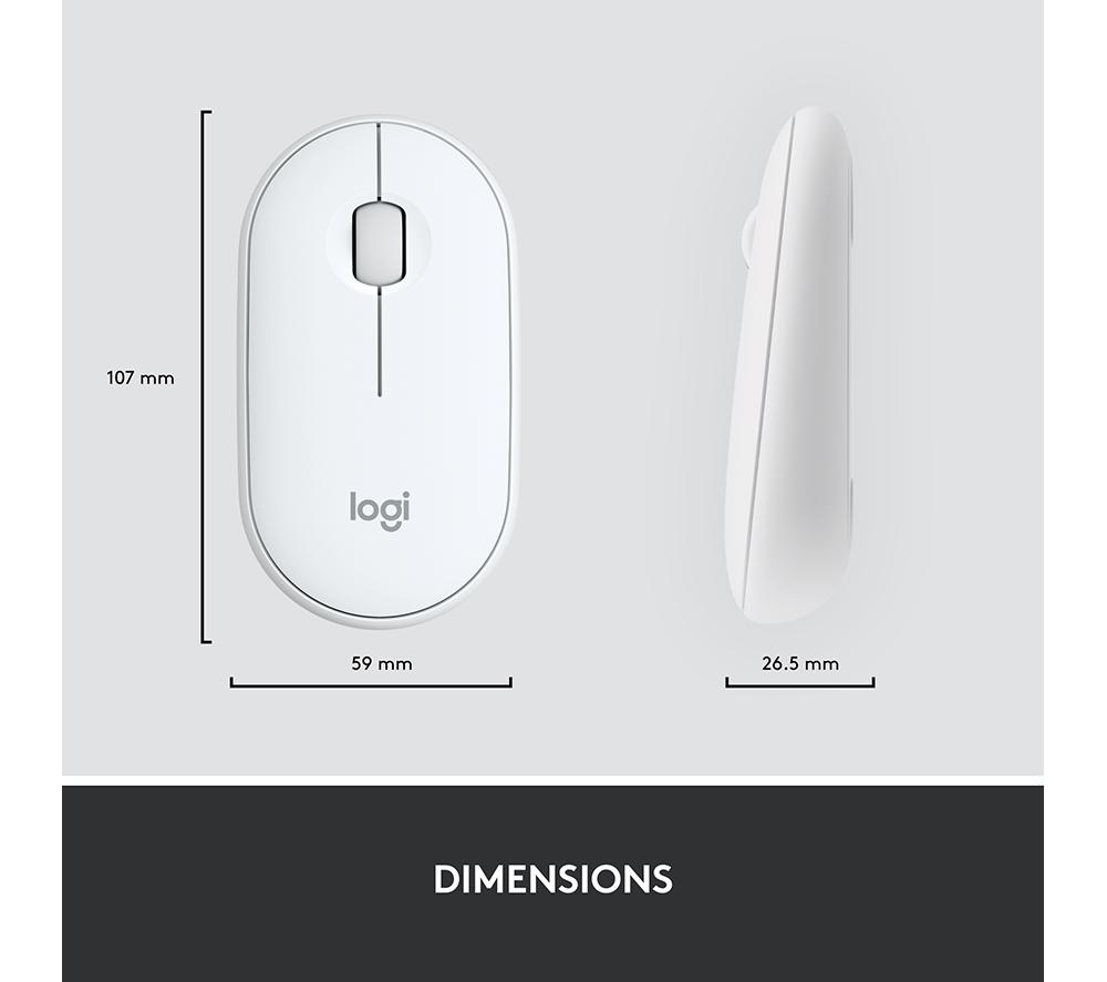 LOGITECH MK470 Wireless Keyboard and Mouse Set - Off-White image number 9 of 10