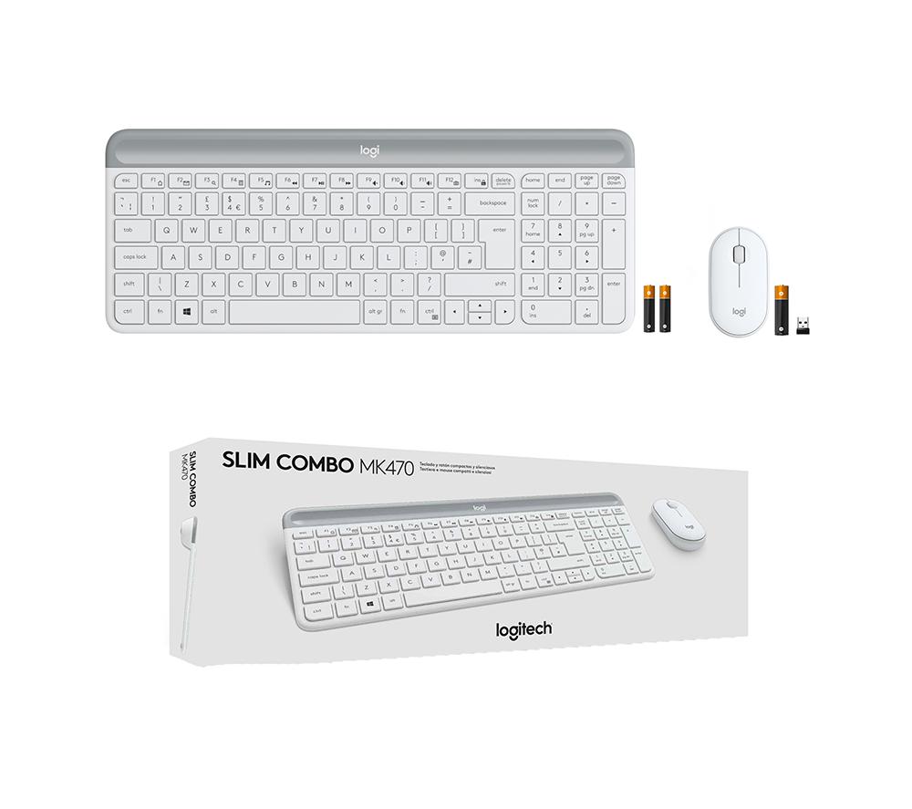 LOGITECH MK470 Wireless Keyboard and Mouse Set - Off-White image number 10 of 10