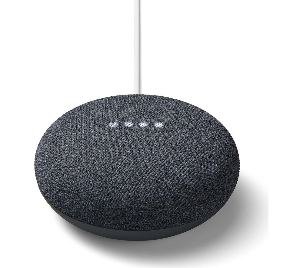 GOOGLE Nest Mini (2nd Gen) with Google Assistant - Charcoal, Black,Silver/Grey