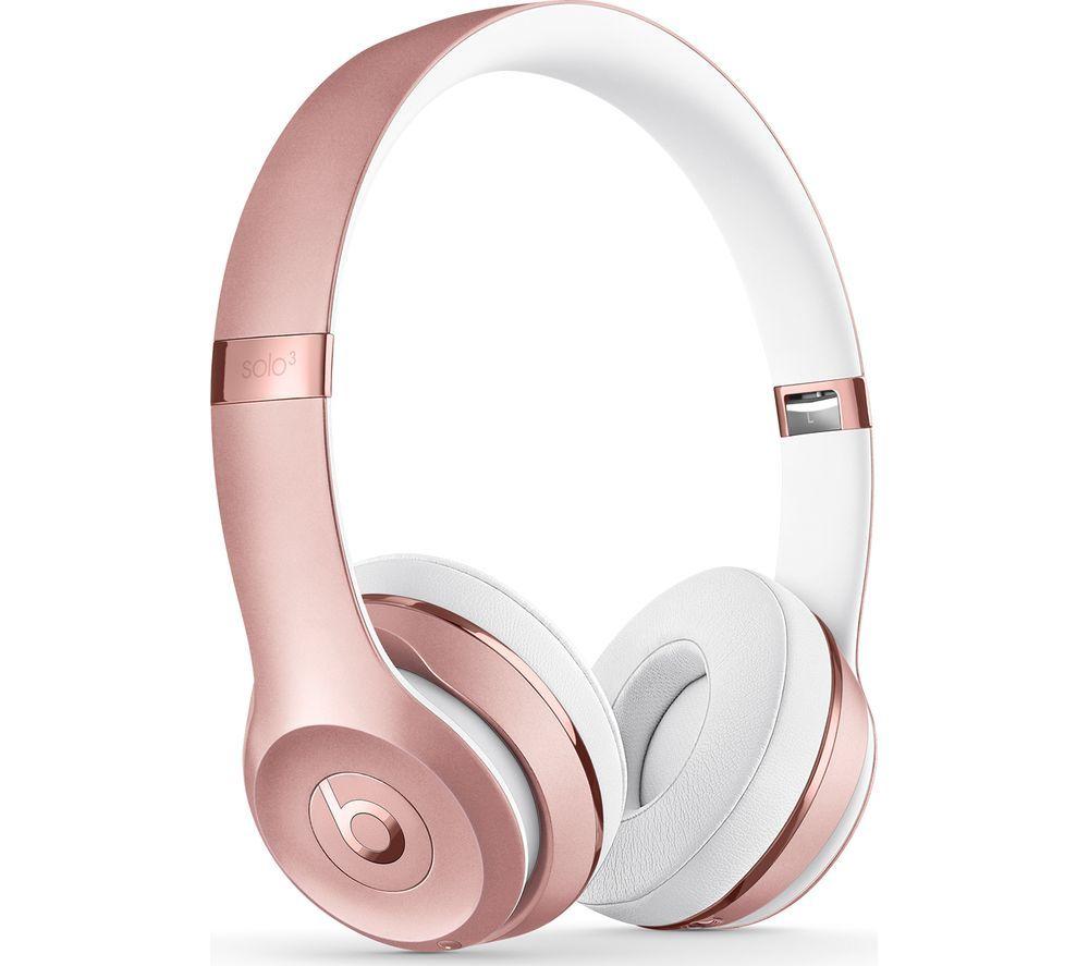 BEATS Solo 3 Wireless Bluetooth Headphones - Rose Gold