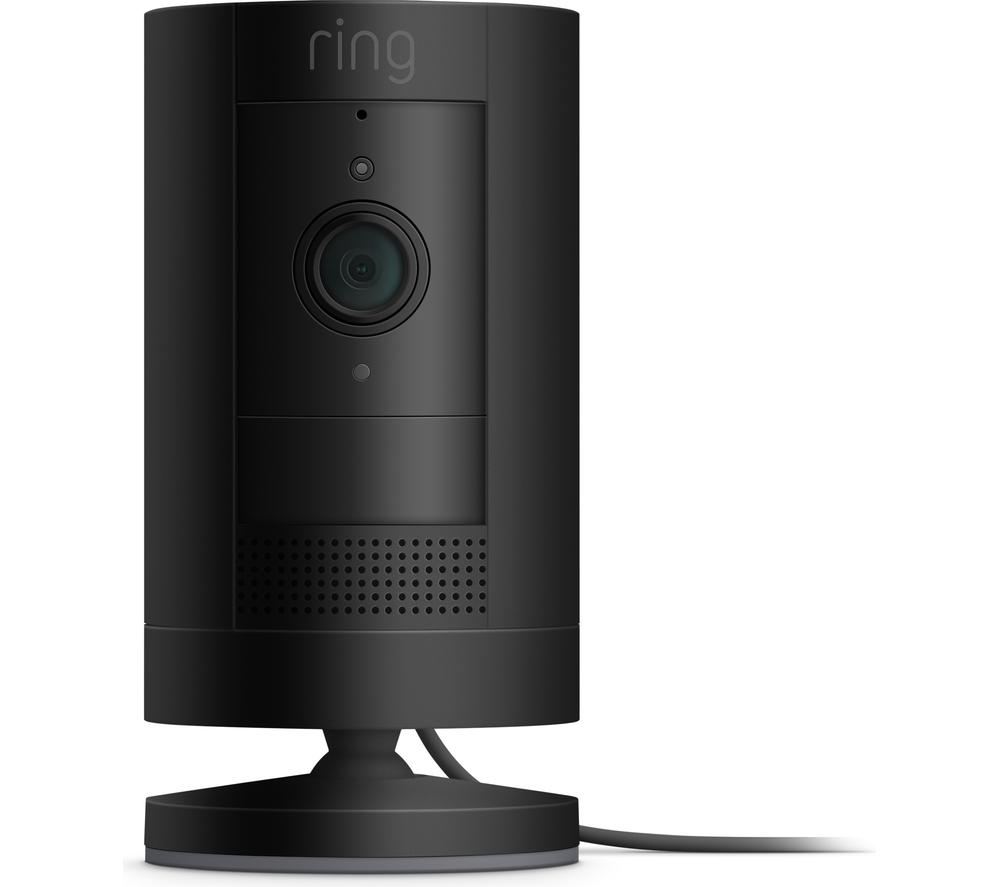 RING Stick Up Cam Plug-in (3rd Gen) - Black, Black