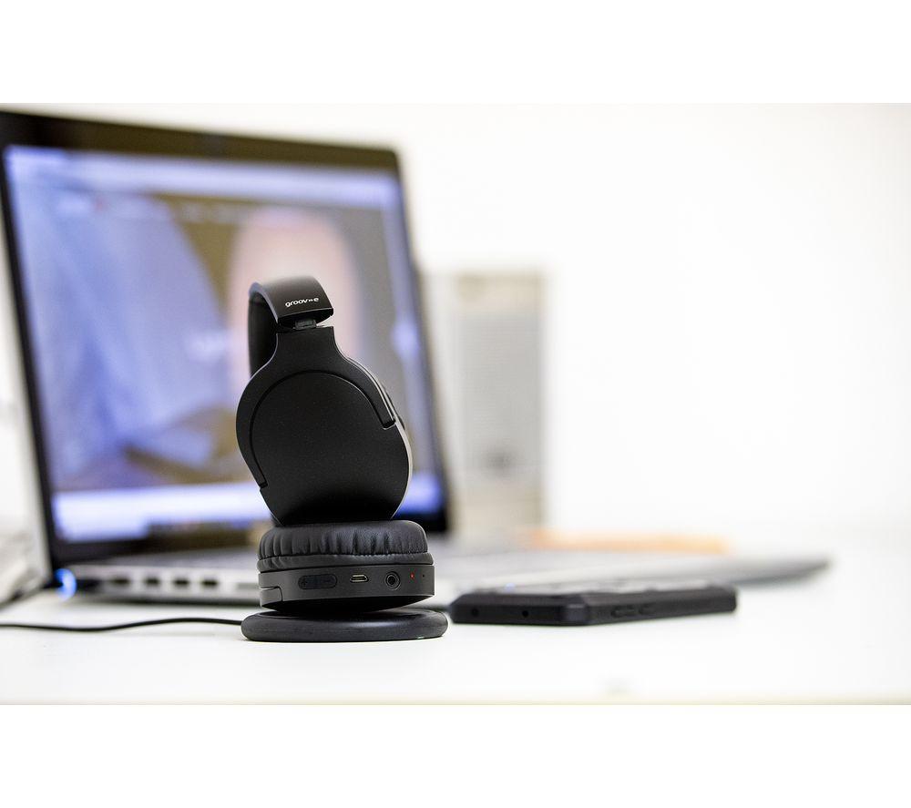 GROOV-E Ultra GV-BT750-BK Wireless Bluetooth Headphones - Black image number 2 of 6