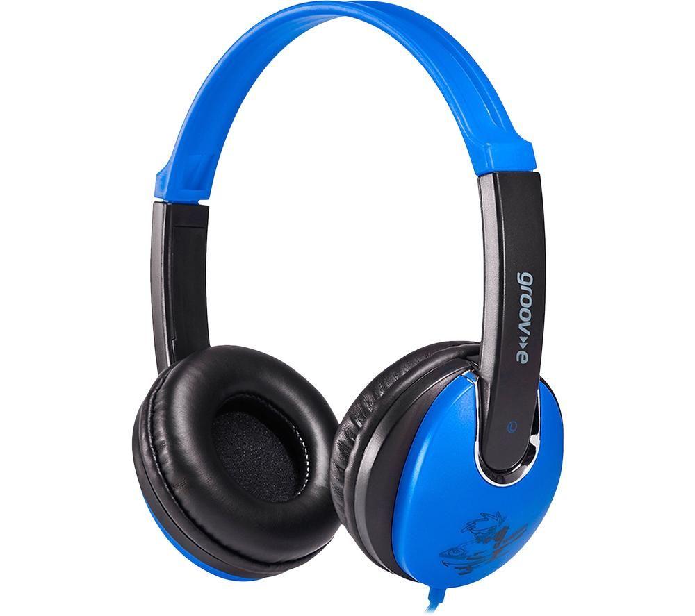 Image of GROOV-E KIDZ GV-590-BB Kids Headphones - Blue & Black, Blue,Black