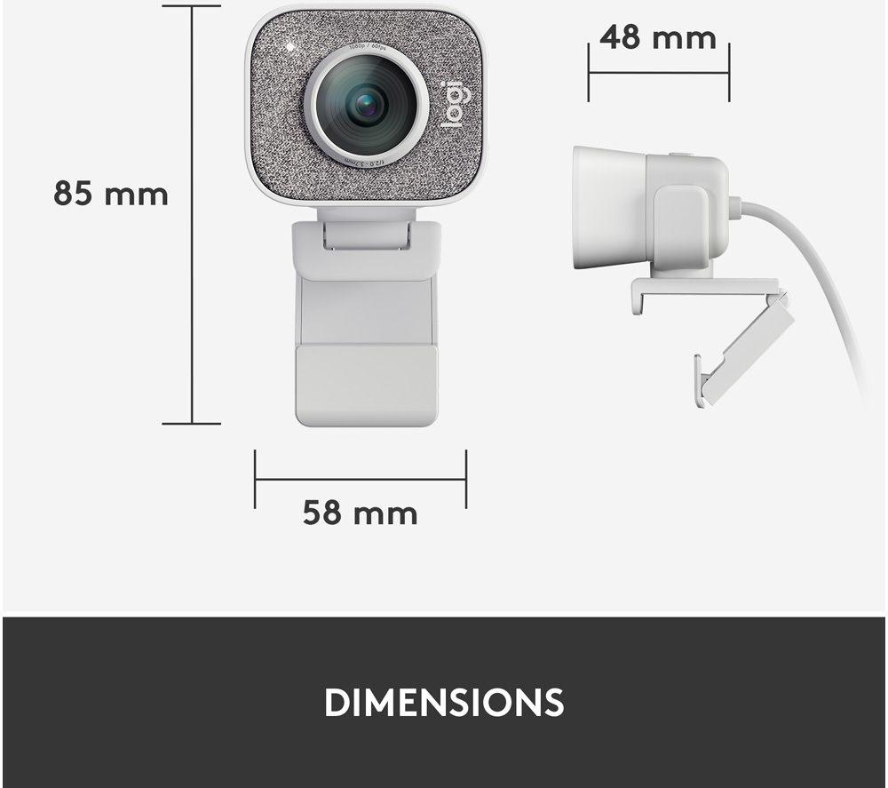 Buy LOGITECH StreamCam Full HD USB-C Webcam - White | Currys