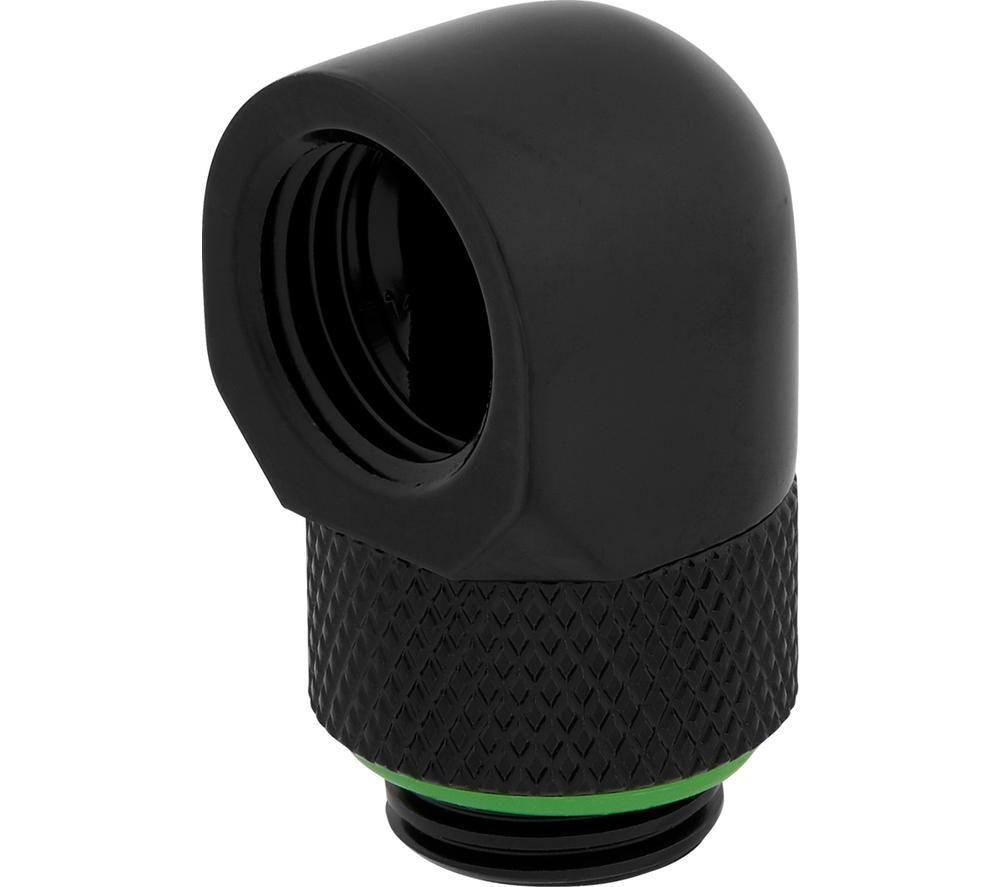 CORSAIR Hydro X Series XF 90&deg; Rotary Fitting Adapter - G1/4", Black, Pack of 2 image number 2 of 2