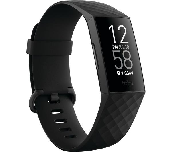 currys.co.uk | FITBIT Charge 4 Fitness Tracker - Black, Universal