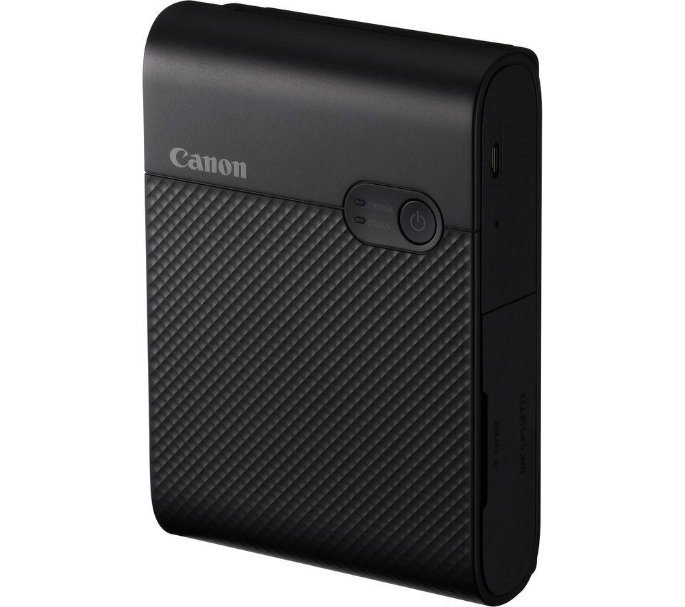 Canon SELPHY SQUARE QX10 Portable Colour Photo Wireless Printer (Black) - A compact WiFi printer that prints quality square photos and connects directly to your smartphone.