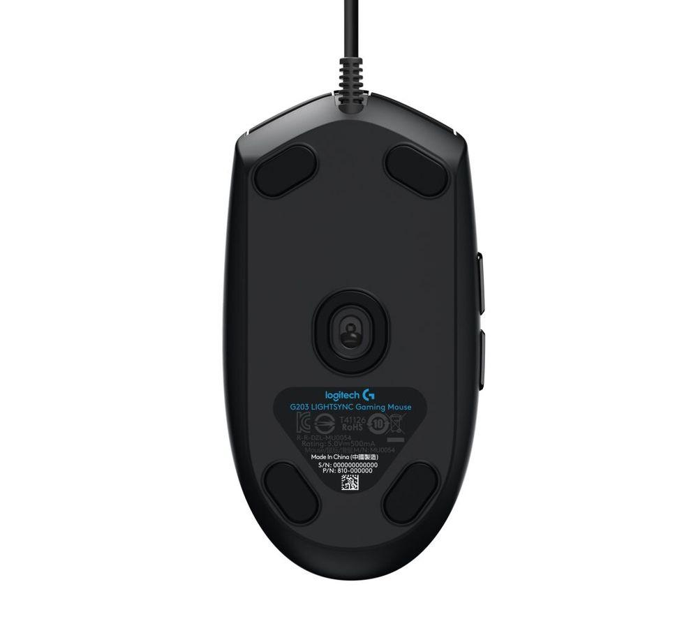 Buy LOGITECH G203 Lightsync Optical Gaming Mouse Black CurrysIE