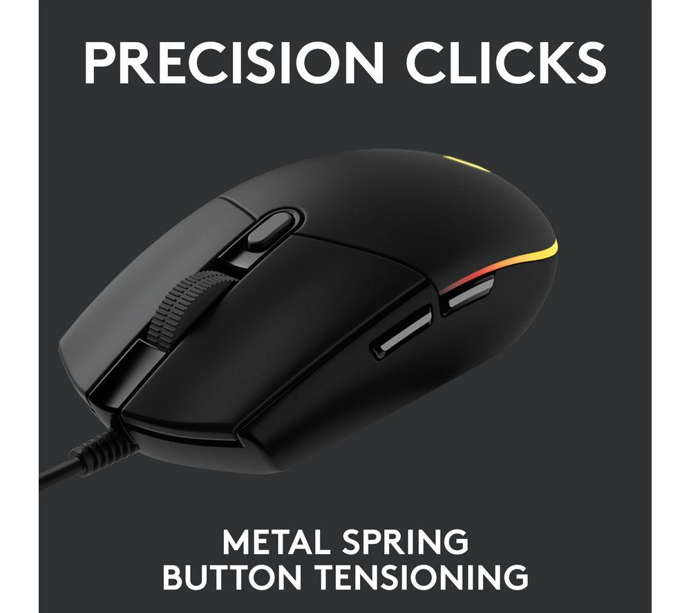 LOGITECH G203 Lightsync Optical Gaming Mouse - Black image number 9 of 14