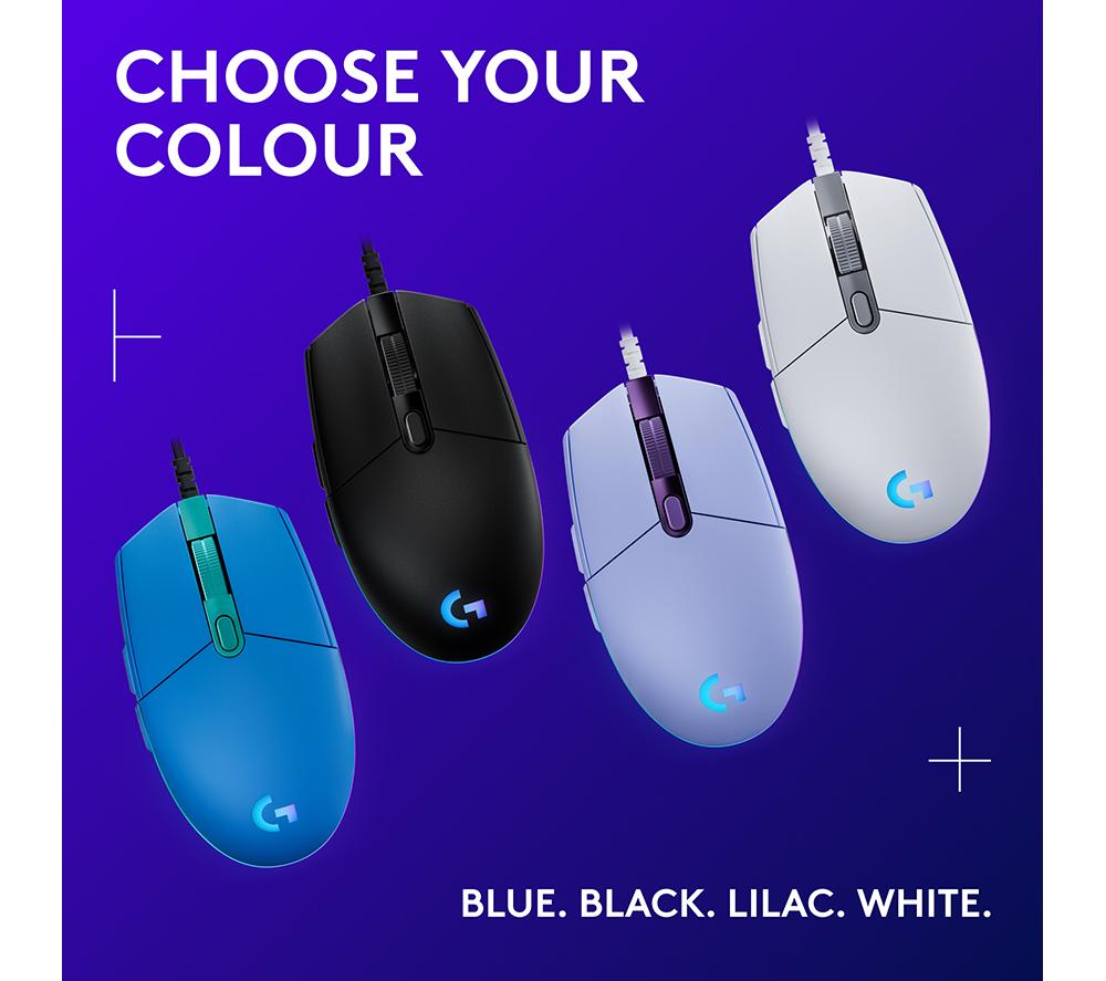 LOGITECH G203 Lightsync Optical Gaming Mouse - White image number 8 of 13
