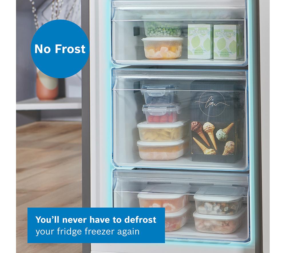 BOSCH Series 2 KGN34NLEAG 50/50 Fridge Freezer - Silver image number 3 of 17