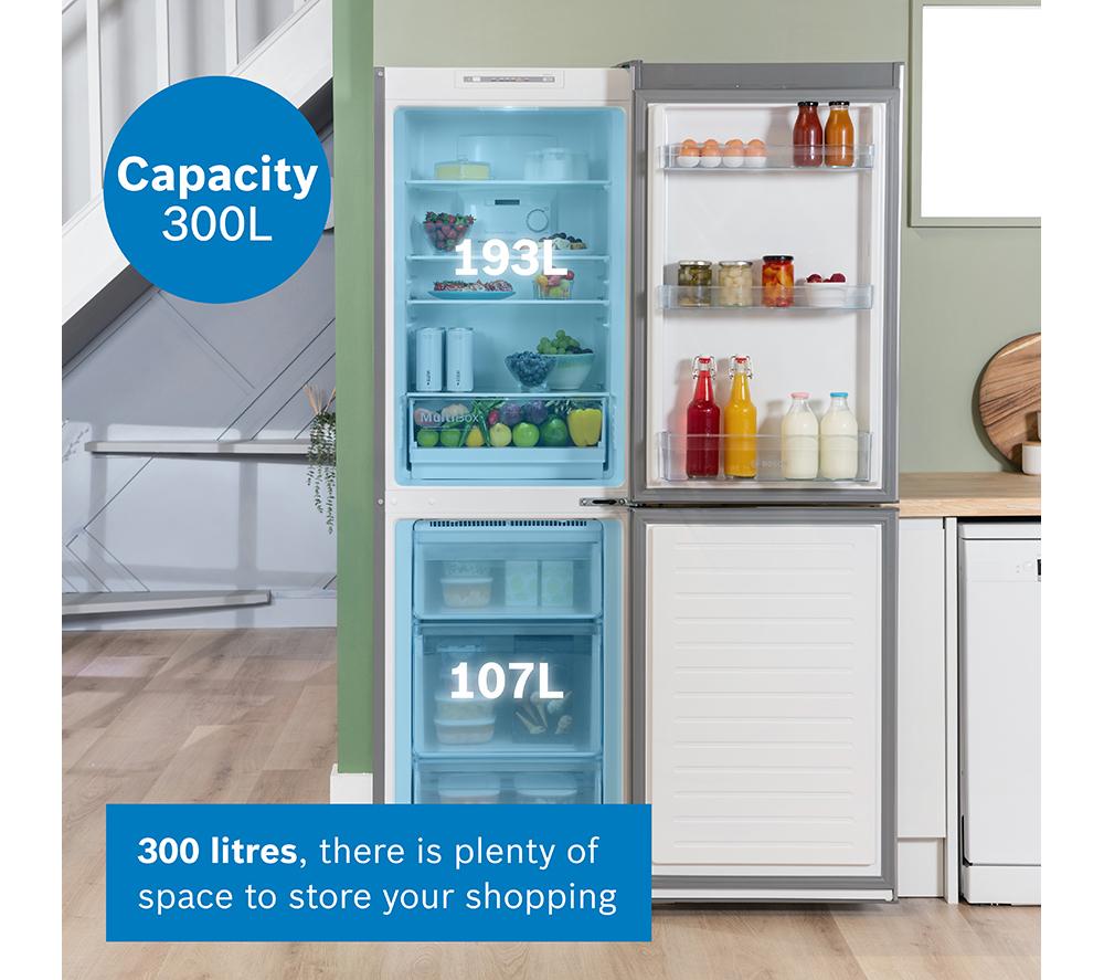 BOSCH Series 2 KGN34NLEAG 50/50 Fridge Freezer - Silver image number 4 of 17