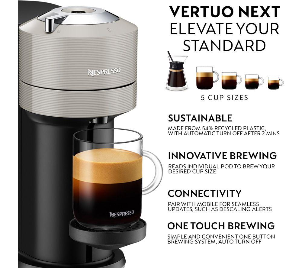 Krups Nespresso Vertuo Next & Milk Capsule Coffee Machine