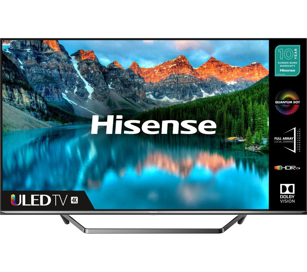 65 HISENSE 65U7QFTUK  Smart 4K Ultra HD HDR QLED TV with Amazon Alexa
