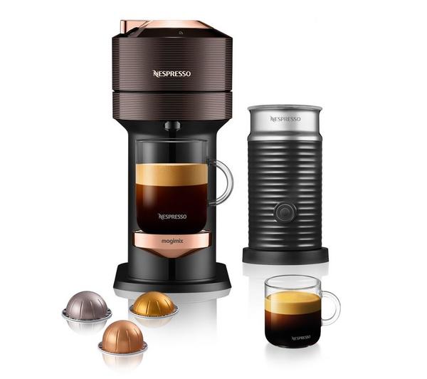 Buy NESPRESSO by Vertuo Next 11712 Pod Machine with Milk Frother - Brown |