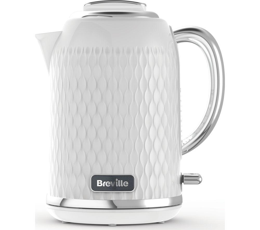 Buy BREVILLE Curve VKT117 Jug Kettle Chrome White Currys