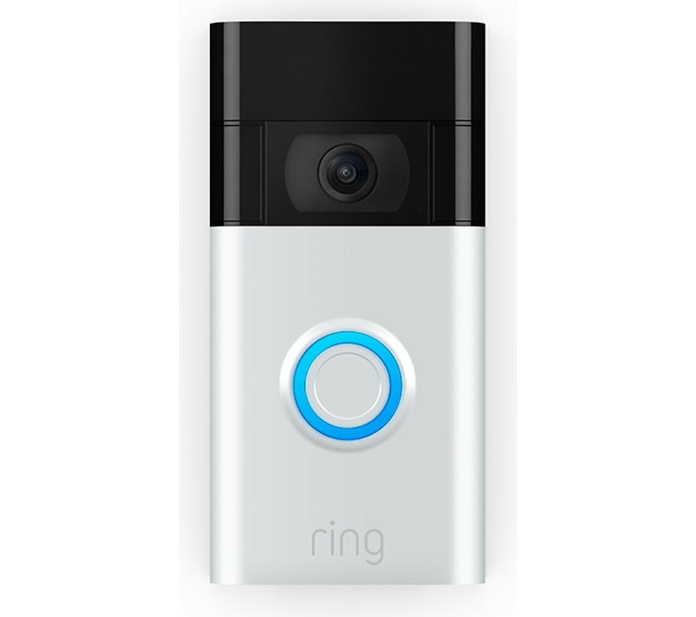 RING Video Doorbell (2nd Gen) - Satin Nickel, Silver/Grey