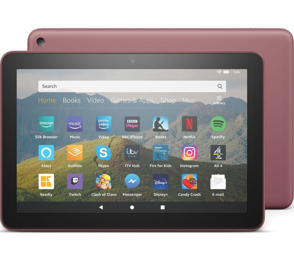 Image of AMAZON Fire HD 8 Tablet (2020) - 32 GB, Plum, Purple