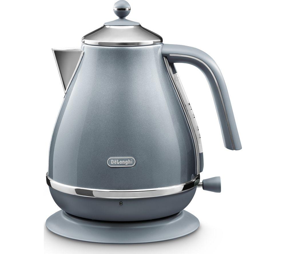 DELONGHI Icona Metallics KBOT3001.AZ Jug Kettle - Blue, White