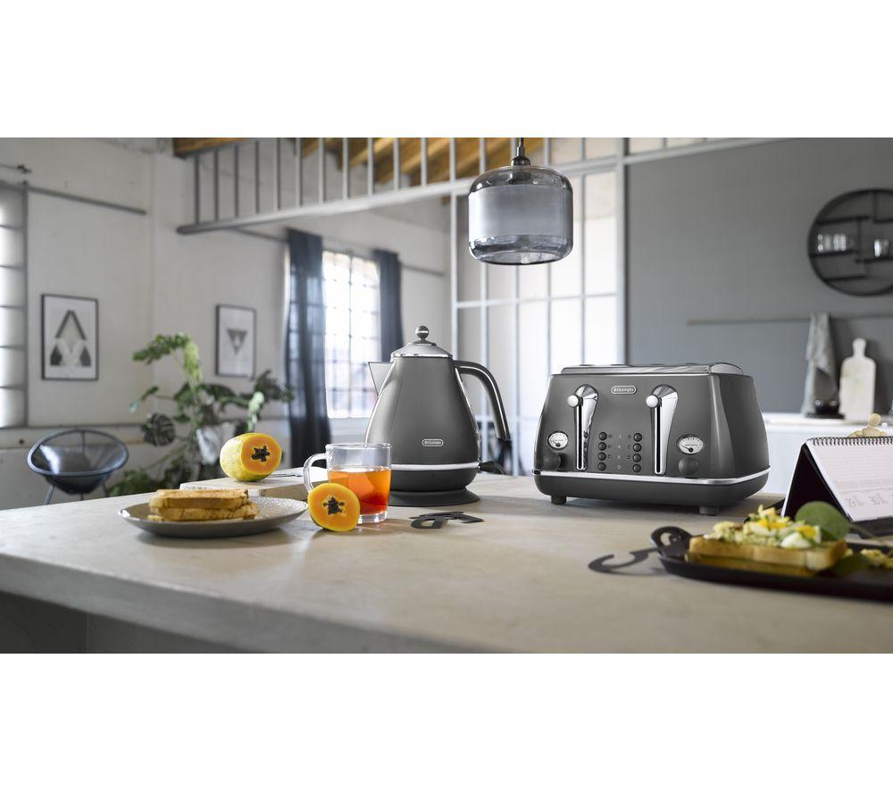 Buy DELONGHI Icona Metallics KBOT3001.GY Jug Kettle Grey Currys