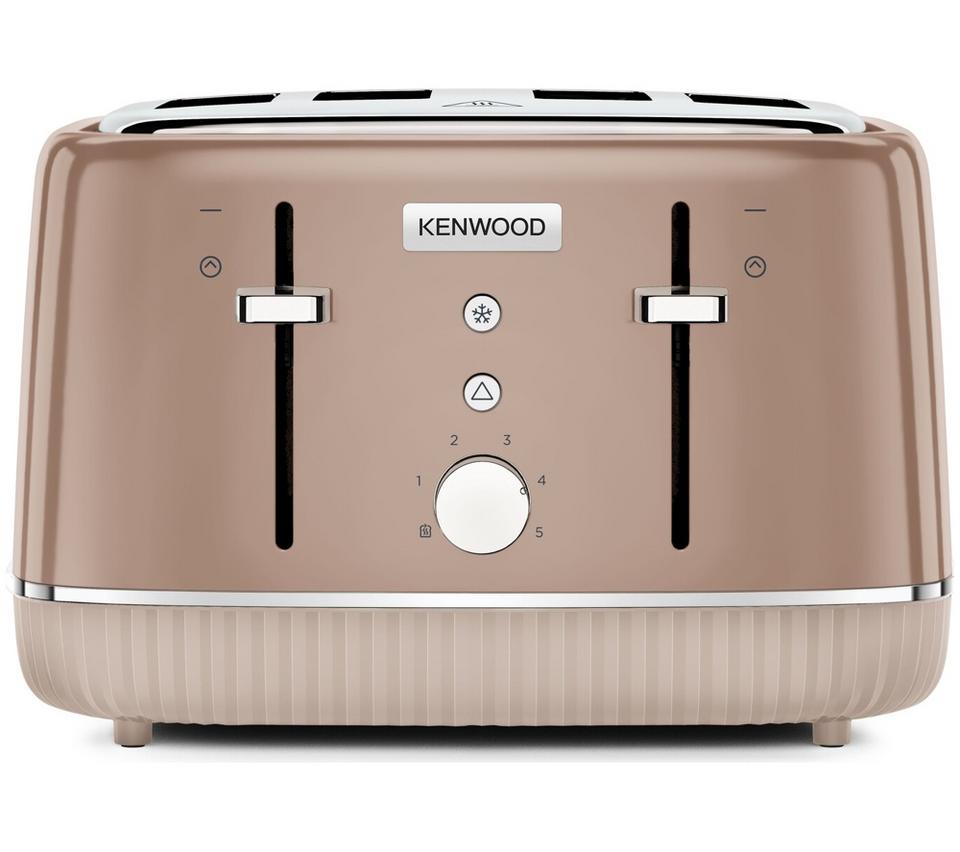 KENWOOD Elegancy TFP10.A0BW 4-Slice Toaster - Mocha