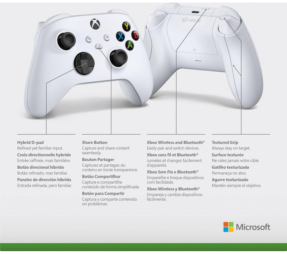 Robot white shop xbox one controller