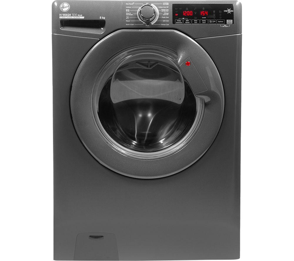 HOOVER H-Wash 300 H3W 69TMGGE NFC 9 kg 1600 Spin Washing Machine - Graphite