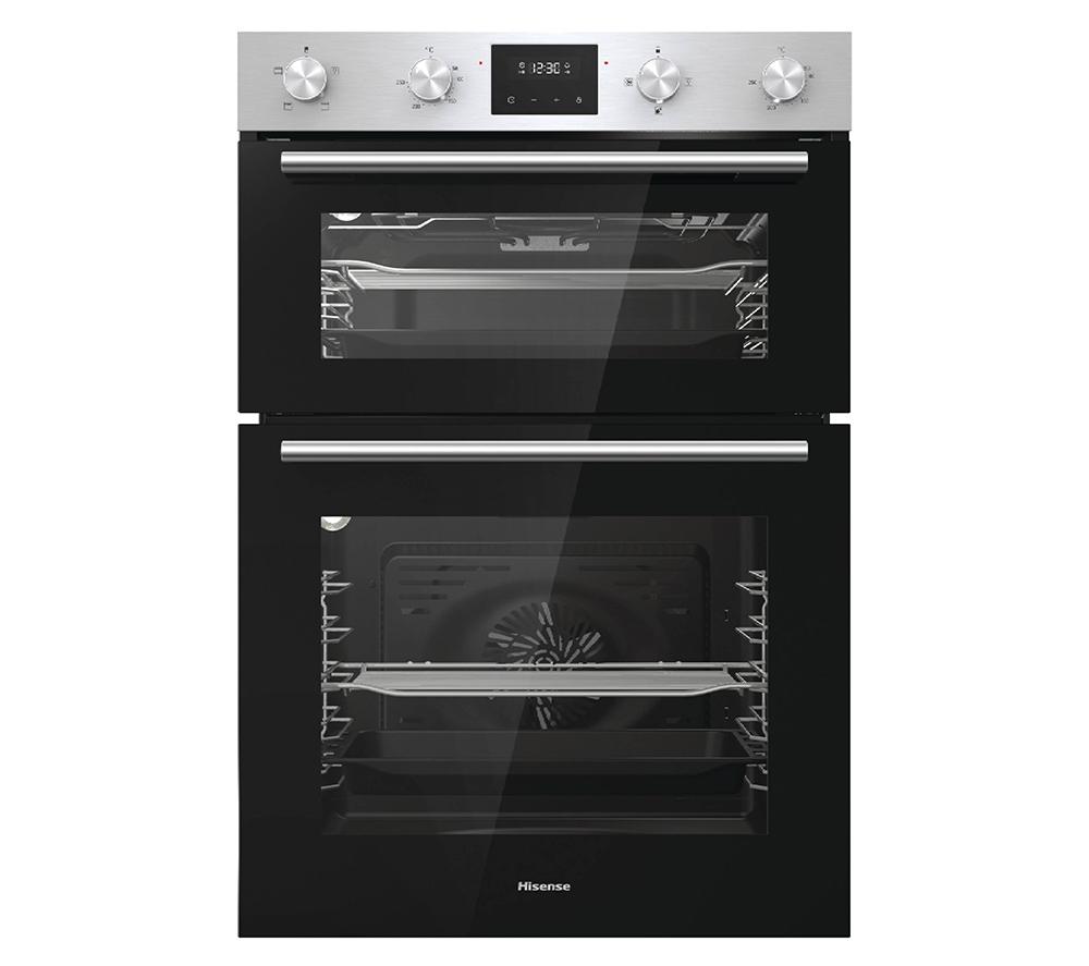 HISENSE BID95211XUK Electric Double Oven - Stainless Steel, Stainless Steel