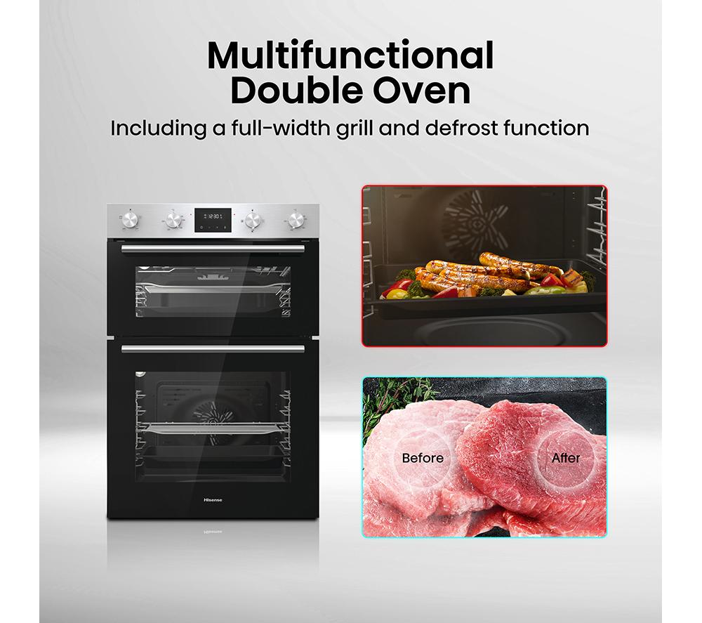 HISENSE BID95211XUK Electric Double Oven - Stainless Steel image number 3 of 14