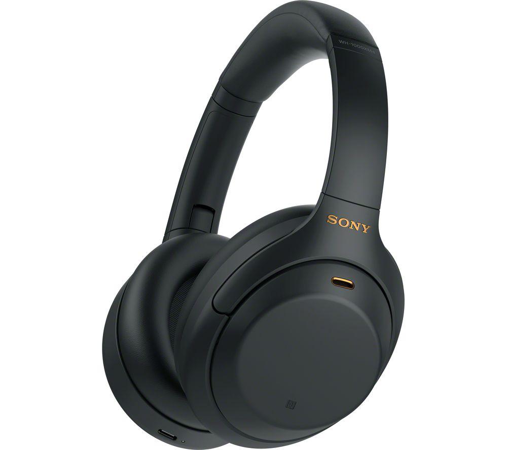 SONY WH-1000XM4 Wireless Bluetooth Noise-Cancelling Headphones - Black, Black