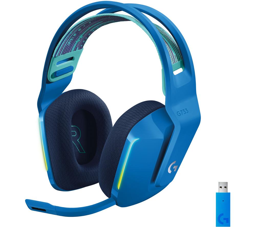 Image of LOGITECH G733 LIGHTSPEED Wireless Gaming Headset - Blue, Blue