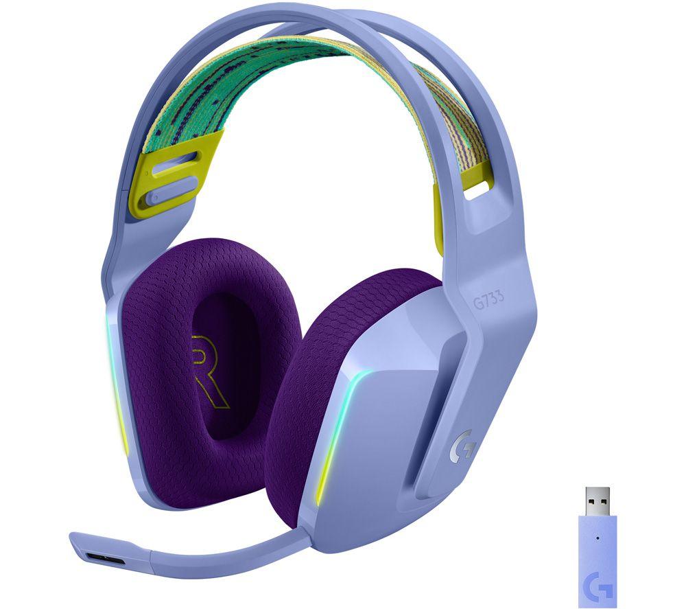 Image of LOGITECH G733 LIGHTSPEED Wireless Gaming Headset - Lilac, Purple