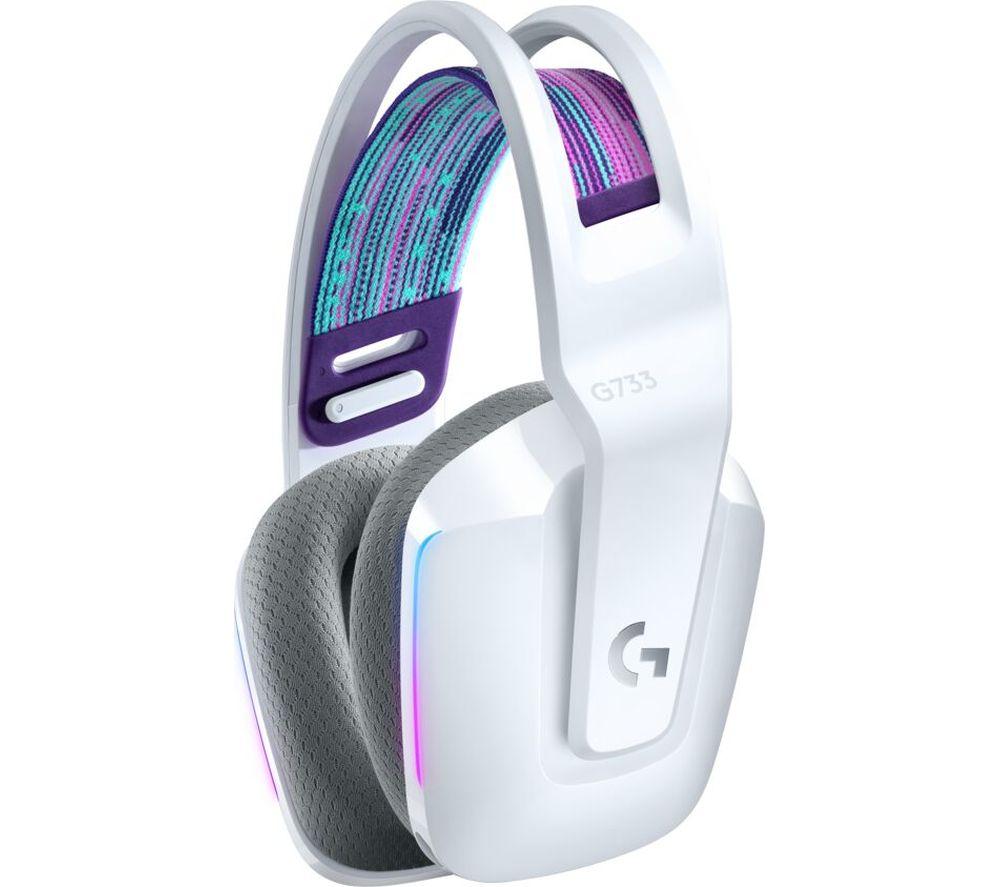 Logitech G305 Lightspeed Gaming Maus & G733 Headset Bundle – Kabellos, HERO-Sensor, 250h Laufzeit, RGB