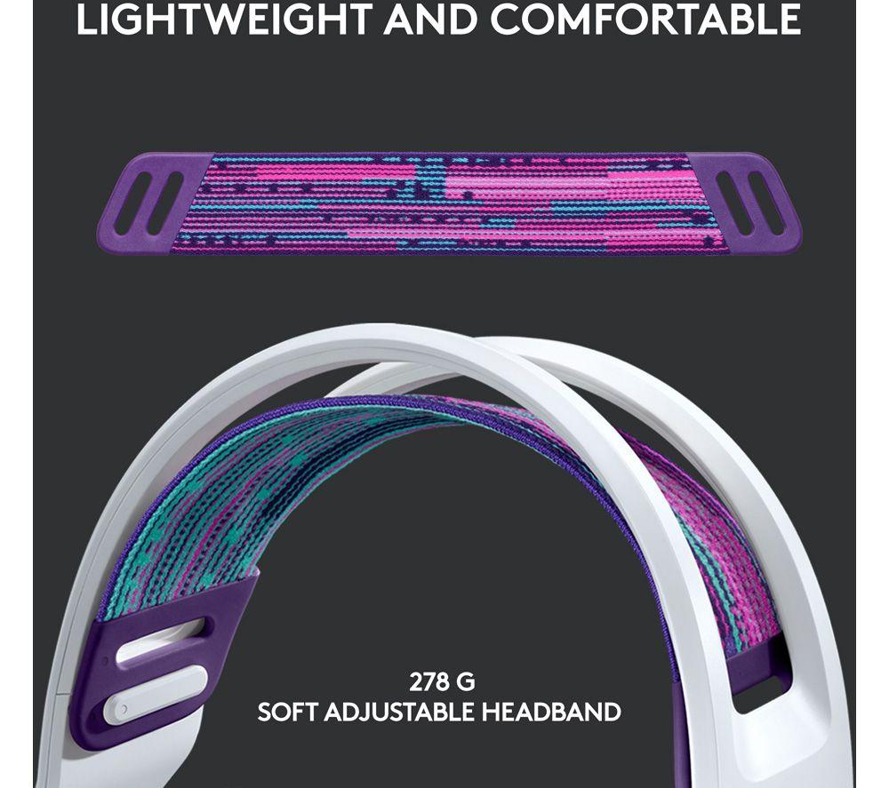 LOGITECH G733 LIGHTSPEED Wireless Gaming Headset - White image number 5 of 13