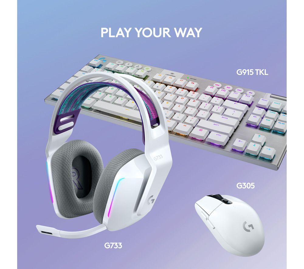 LOGITECH G733 LIGHTSPEED Wireless Gaming Headset - White image number 11 of 13