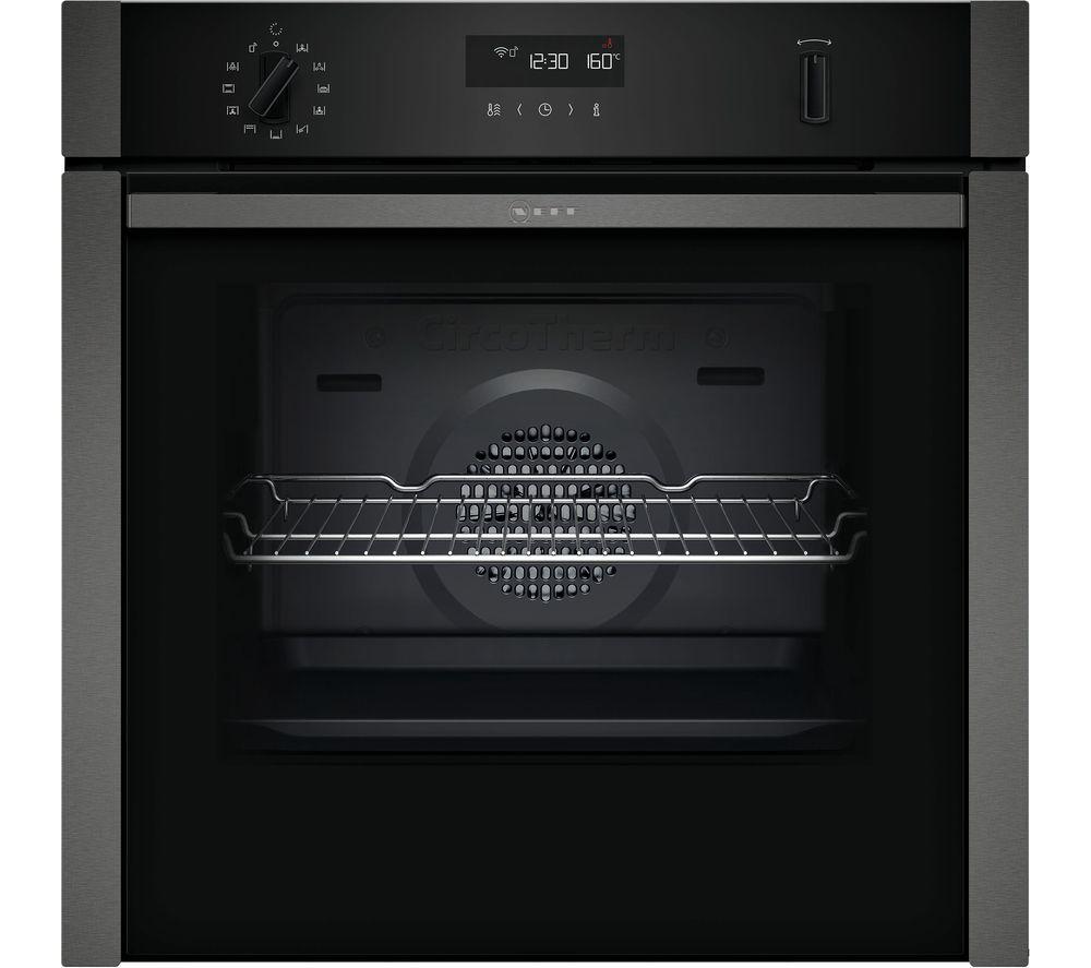 NEFF Slide&Hide N50 B6ACH7HG0B Electric Pyrolytic Oven - Graphite, Black