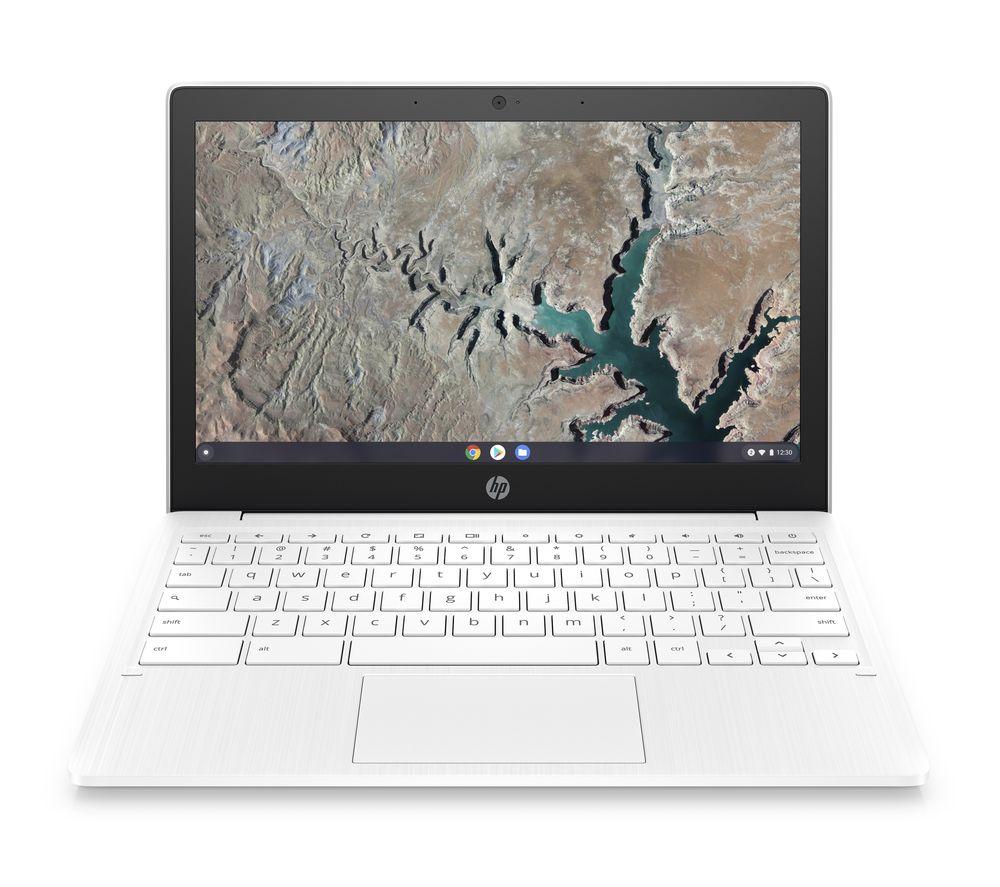 Image of HP 11a 11.6" Chromebook - 32 GB eMMC, White, White