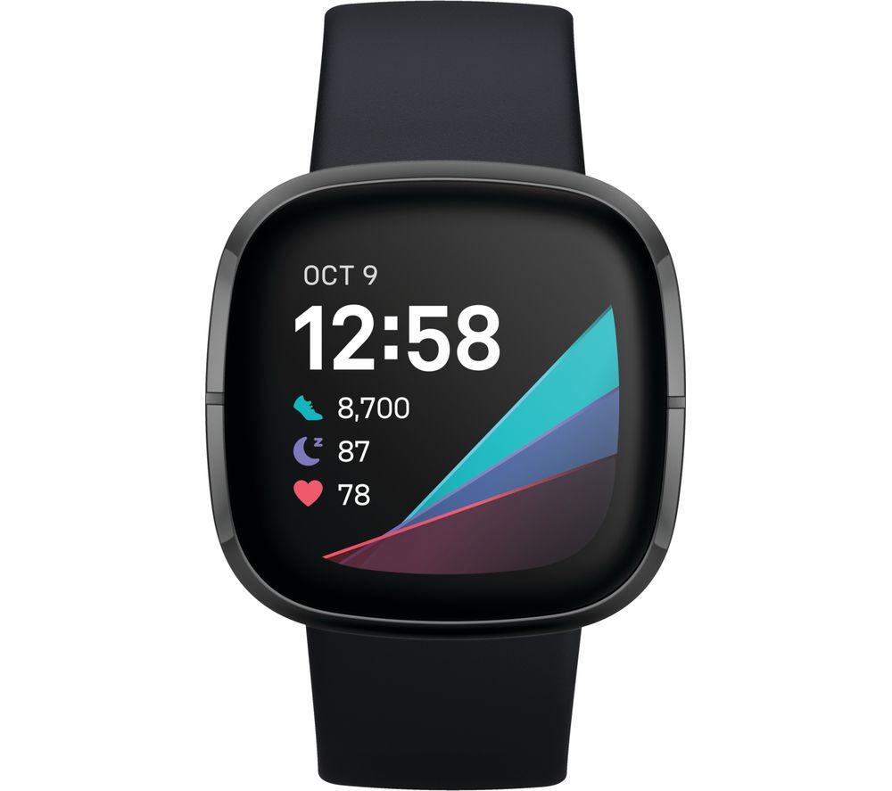 Buy FITBIT Sense Smart Watch with Alexa  Google Assistant - Carbon   Graphite | Currys