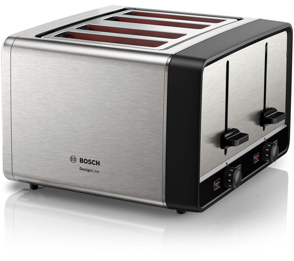 BOSCH DesignLine TAT5P440GB 4-Slice Toaster ? Silver