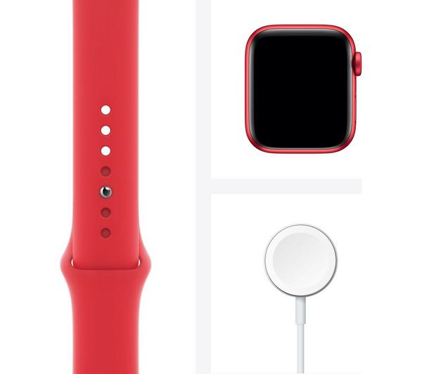 APPLE Watch Series 6 Cellular - PRODUCT(RED) Aluminium with PRODUCT(RED) Sports Band, 44 mm image number 2
