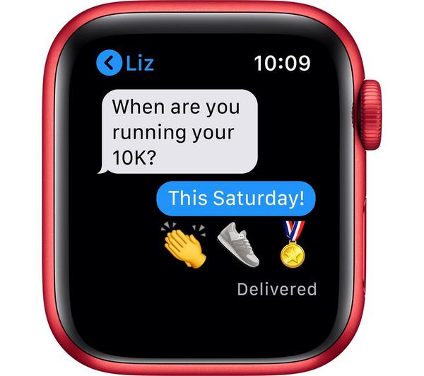 APPLE Watch Series 6 Cellular - PRODUCT(RED) Aluminium with PRODUCT(RED) Sports Band, 44 mm image number 3
