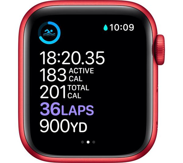 APPLE Watch Series 6 Cellular - PRODUCT(RED) Aluminium with PRODUCT(RED) Sports Band, 44 mm image number 4