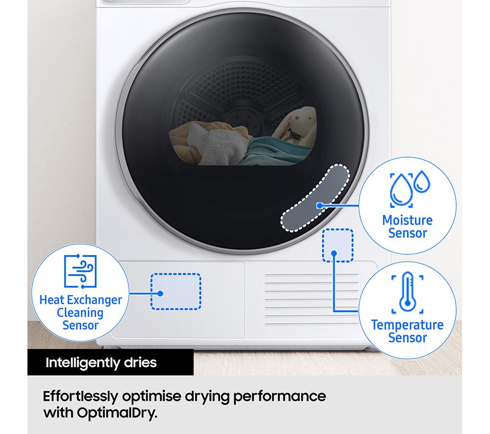 SAMSUNG Series 5+ AI Energy DV90T5240AN/S1 WiFi-enabled 9 kg Heat Pump Tumble Dryer - Graphite image number 6 of 11