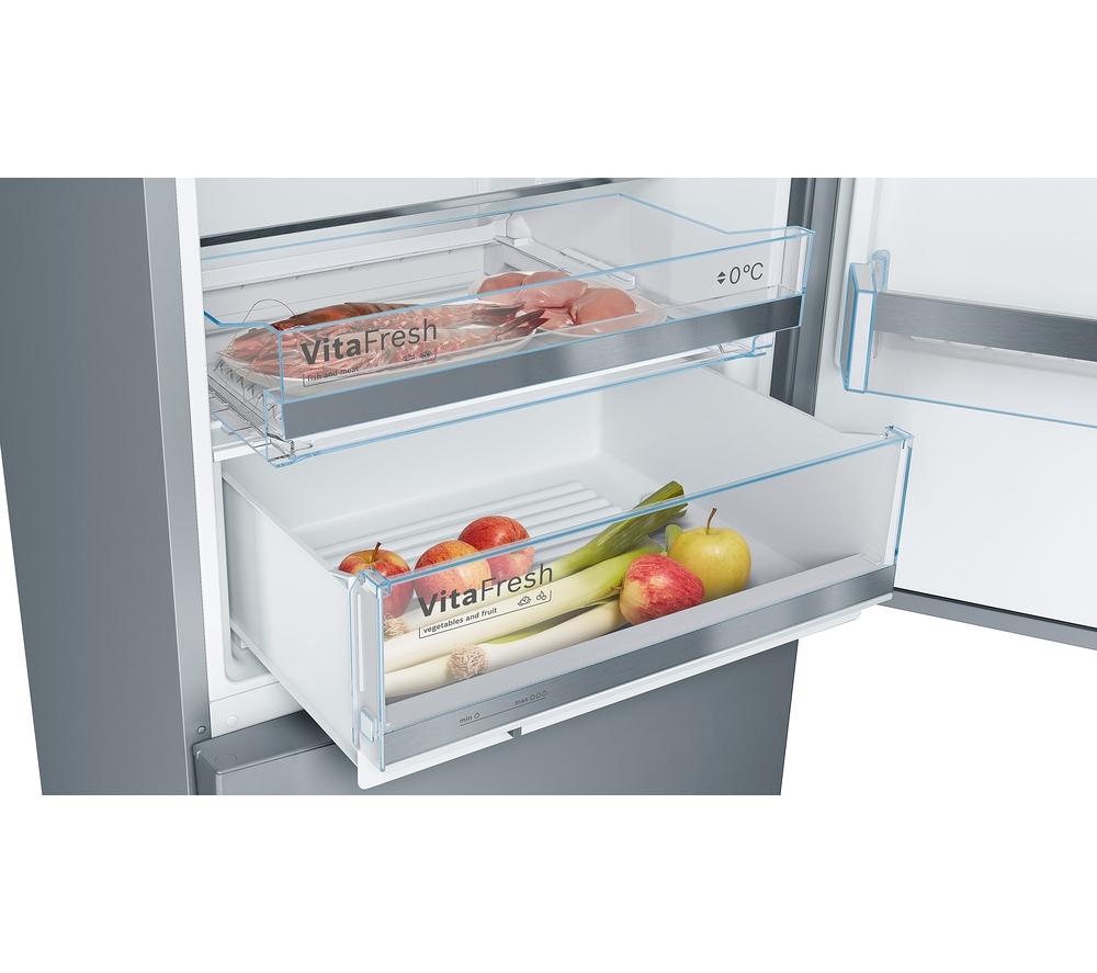 BOSCH KGE49AICAG 60/40 Fridge Freezer - Inox image number 3 of 6