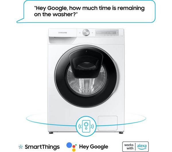 SAMSUNG Series 6 AddWash WD10T654DBH/S1 WiFi-enabled 10.5 kg Washer Dryer – White image number 8