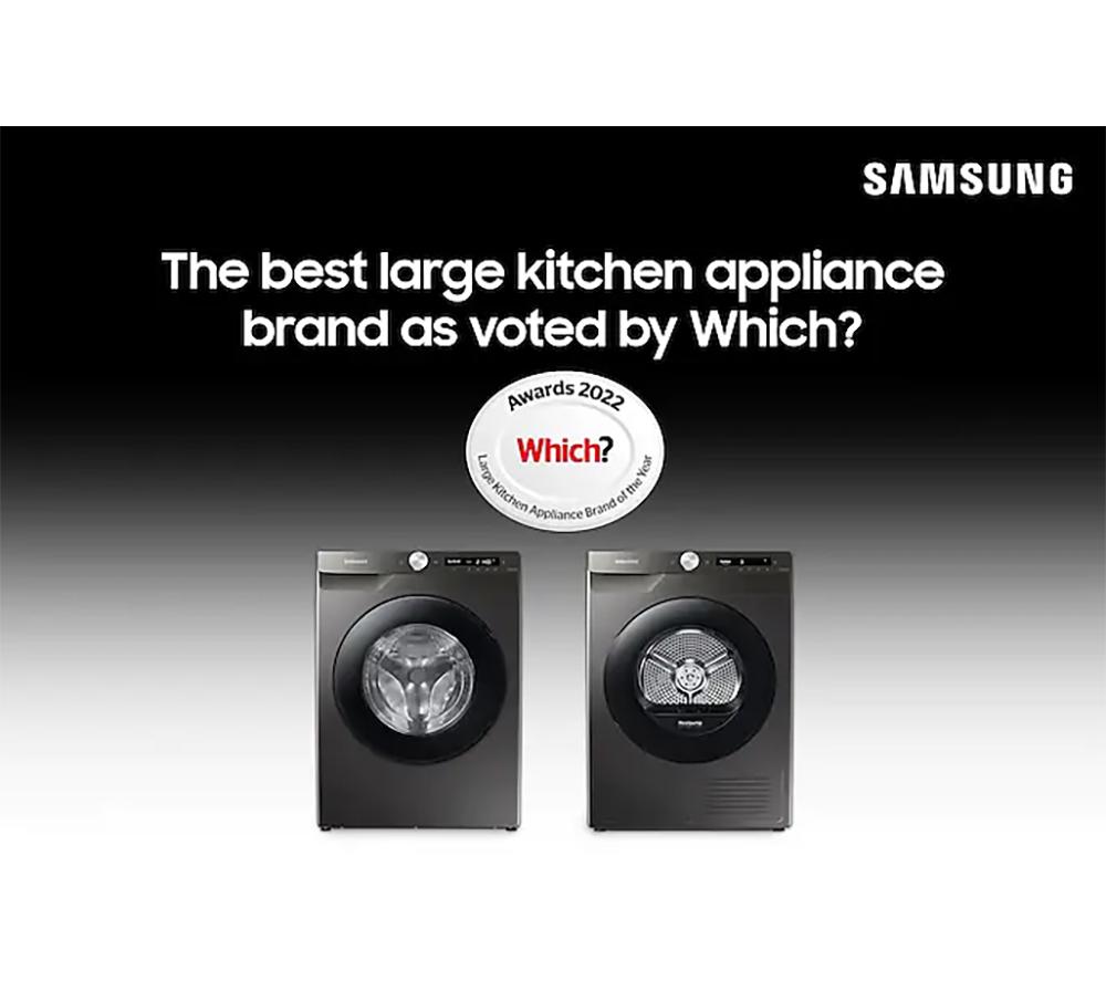 SAMSUNG Series 8 QuickDrive +SpaceMax WW90T854DBX/S1 WiFi-enabled 9 kg 1400 Spin Washing Machine - Graphite image number 2 of 14