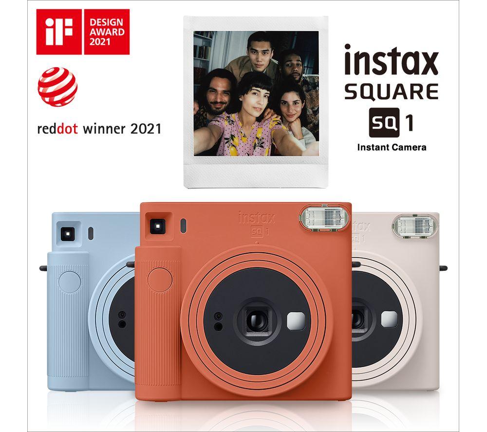 Fujifilm Instax Square SQ1 Instant Camera (Chalk White) Film Bundle 